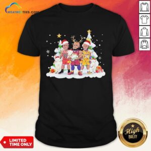 Too Kobe Bryant Lebron James Santa Reindeer Christmas Shirt