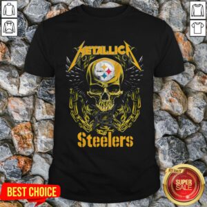 Skull Metallic Steelers Pittsburgh Halloween Shirt