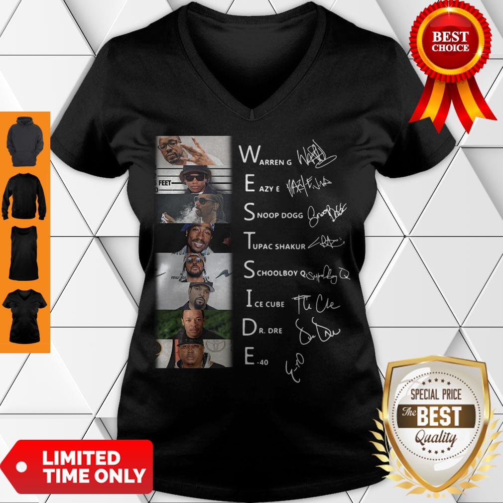 Good West Side Warren G Eazy E Snoop Dog Signatures Shirt
