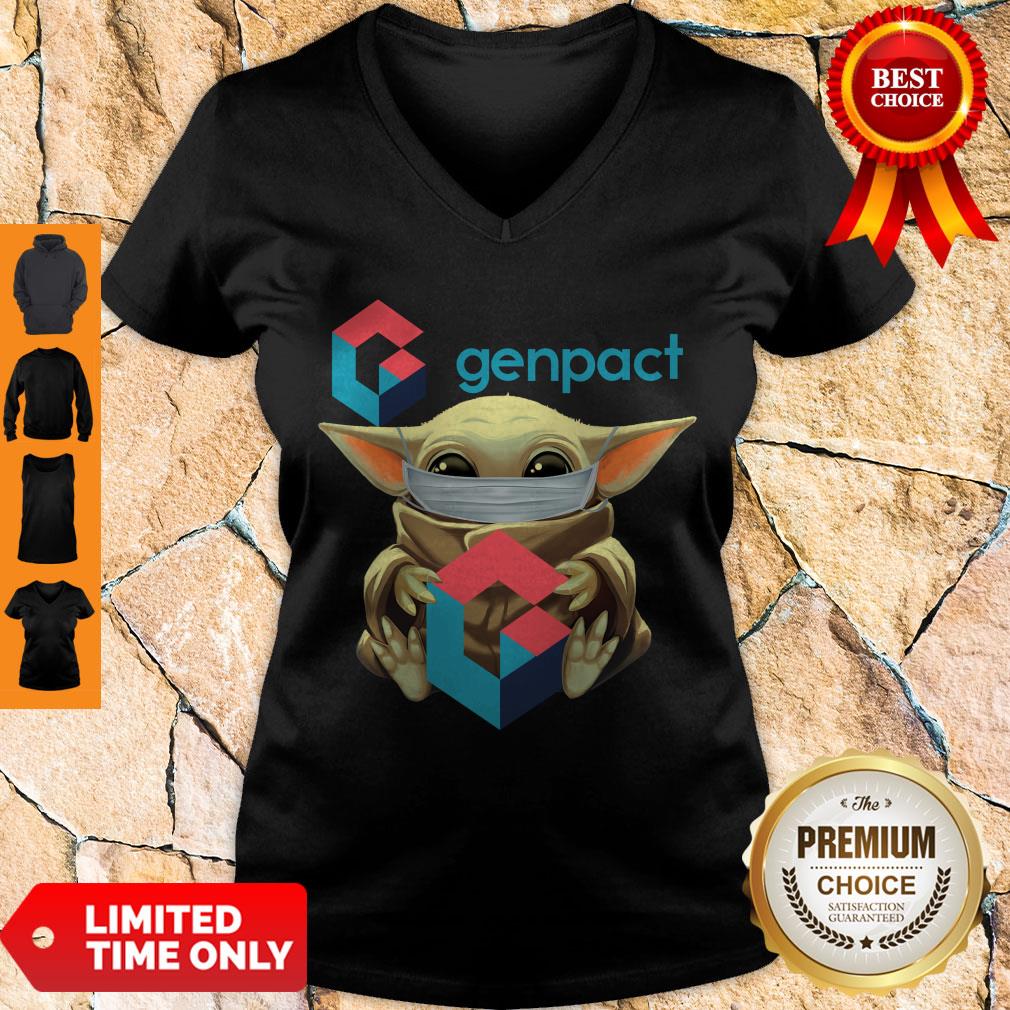 Pro Baby Yoda Mask Hug Genpact Shirt