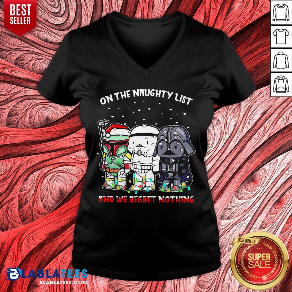 Awesome Star Wars Chibi On The Naughty List And We Regret Nothing Shirt