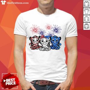 Tiger American Flag Firework Shirt
