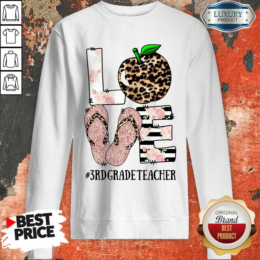 Vip Sandals Leopard Love 3rd Grade Teacher Shirt