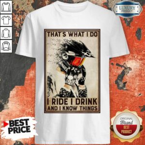 Original Biking Knows Things Vertical Poster Shirt