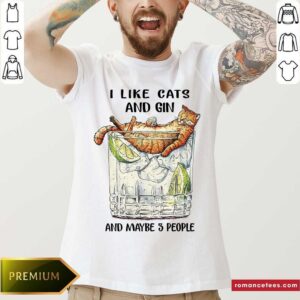 I Like Cats And Gin And Maybe 3 People Shirt