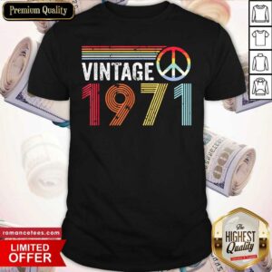 Cool Vintage 1971 Peace Shirt