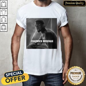 Rip Chadwick Boseman Black Panther 1977 2020 Thank You For The Memories Signature Shirt