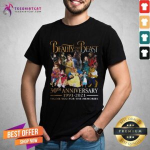 Nice Beauty And The Beast 30th Anniversary 1991 2021 Shirt
