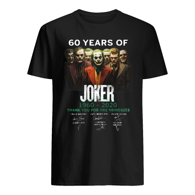 60-years-of-Joker-1960-2020-thank-you-for-the-memories-signature-Shirt.png