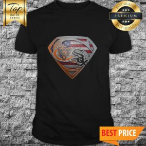 Chicago Bears And Chicago White Sox American Flag Veteran Shirt