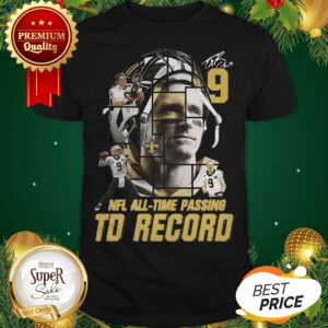 9 Drew Brees Signed Passing To Record 540 New Orleans Saints Shirt