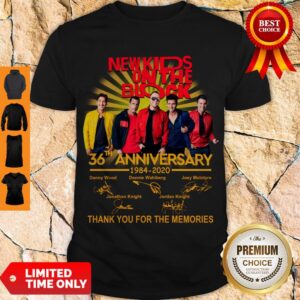 New Kids On The Block 36th Anniversary 1984 2020 Thank You For The Memories Signatures Shirt