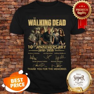 The Walking Dead 10th Anniversary 2010 2020 Signatures Thank You For The Memories Shirt