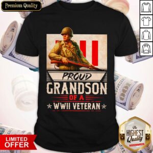 Proud Grandson Of A Wwii Veteran Shirt