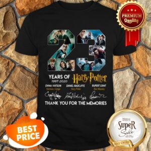 23 Years Of 1997-2020 Harry Potter Signatures Thank For Memories Shirt