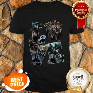 Nice Love Harry Potter All Character Signatures Shirt