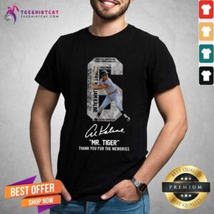 Hot Albert William Kaline Mr Tiger Thank You For The Memories Shirt