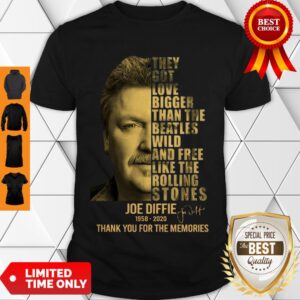 Joe Diffie The Rolling Stones Thank You For The Memories Signature Shirt