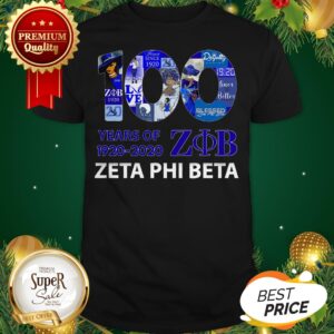 Official 100 Years Of Zeta Phi Beta 1920 2020 Shirt