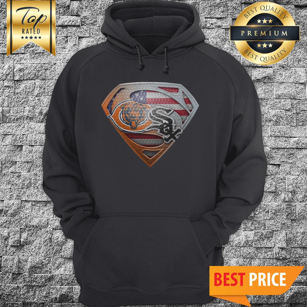 Chicago Bears And Chicago White Sox American Flag Veteran Shirt