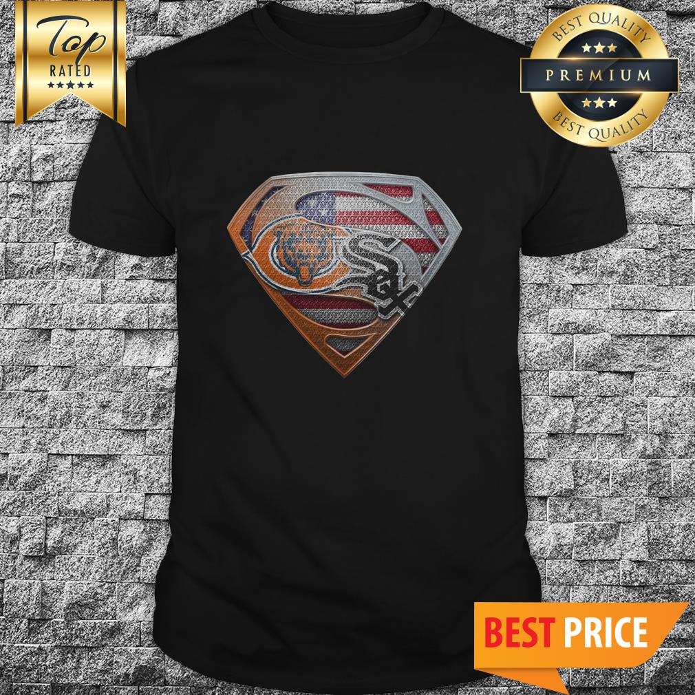 Chicago Bears And Chicago White Sox American Flag Veteran Shirt