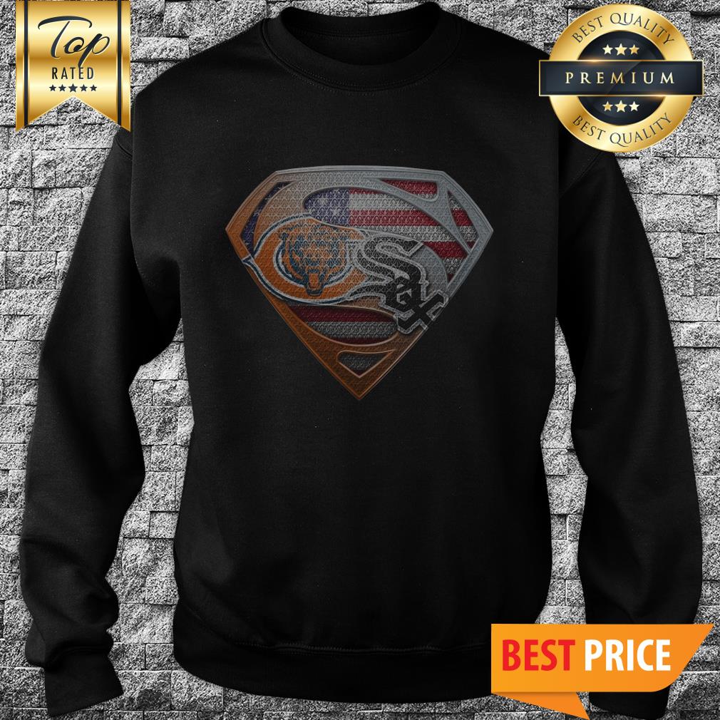 Chicago Bears And Chicago White Sox American Flag Veteran Shirt