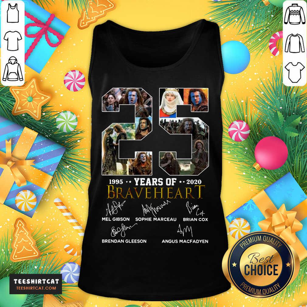 Happy 25 Years Of Braveheart 1995 2020 Signatures Shirt