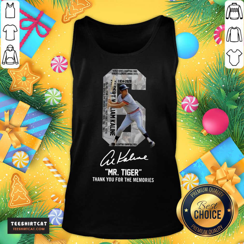 Hot Albert William Kaline Mr Tiger Thank You For The Memories Shirt