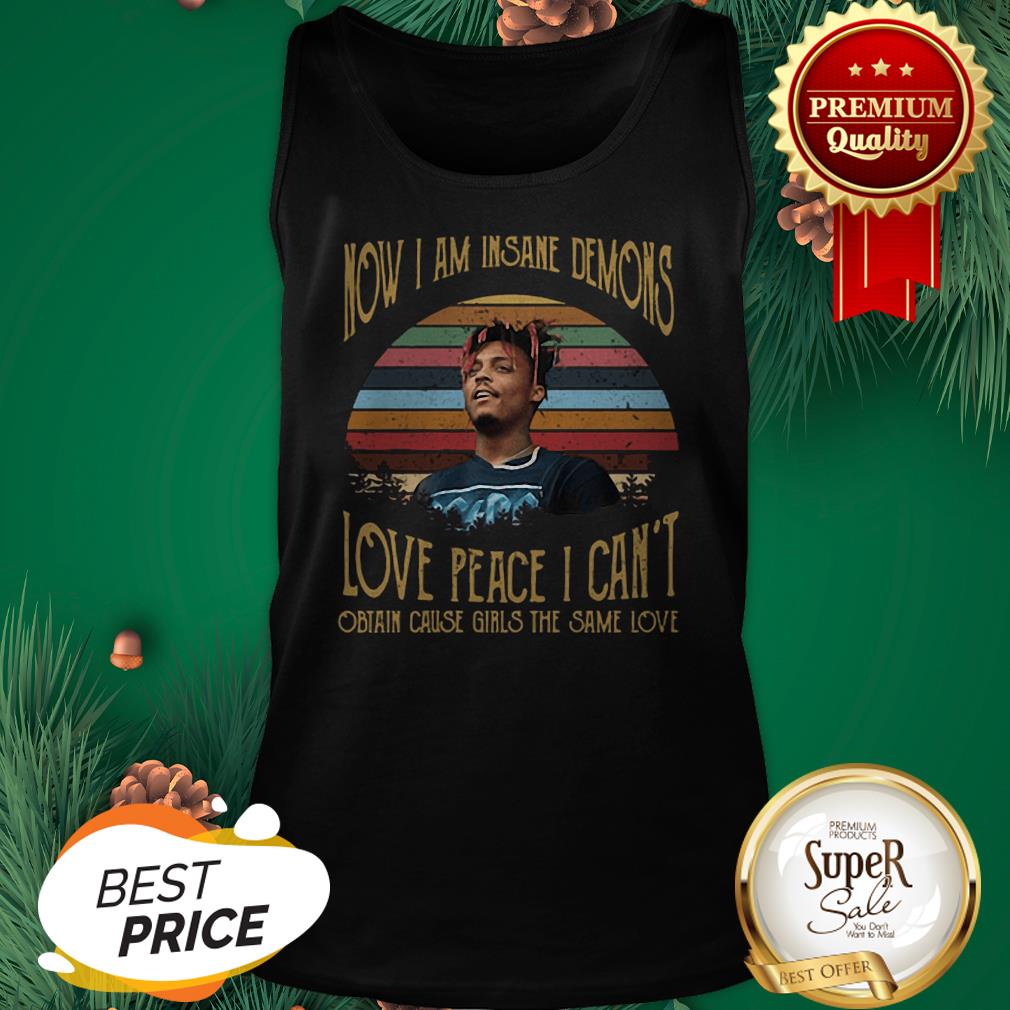 Juice Wrld Now I Am Insane Demons Love Peace I Can’t Sunset Shirt
