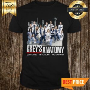 Pretty Grey's Anatomy Signatures Thank You For The Memories Shirt
