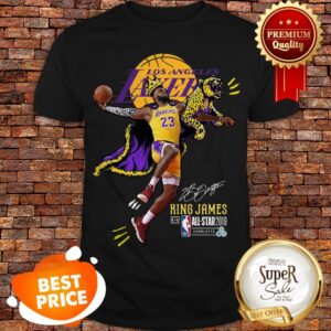 LeBron James Los Angeles Lakers King James signed All Star 2019 Shirt