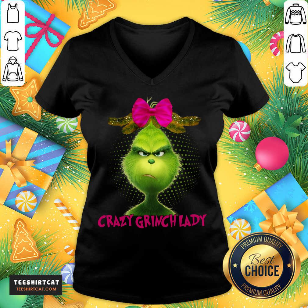 Nice Crazy Grinch Lady Shirt