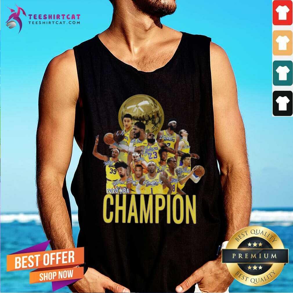 Nice Los Angeles Lakers Champion 2020 NBA Signatures Shirt