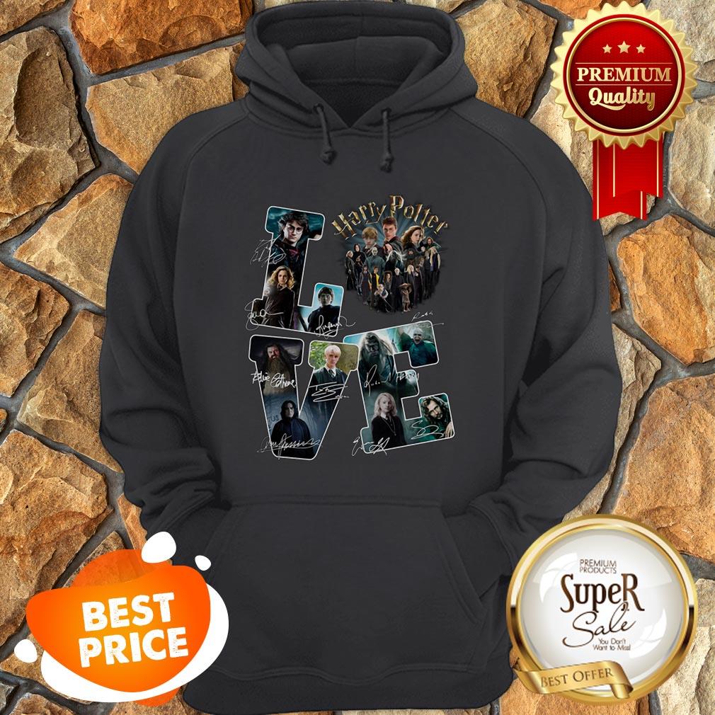 Nice Love Harry Potter All Character Signatures Shirt