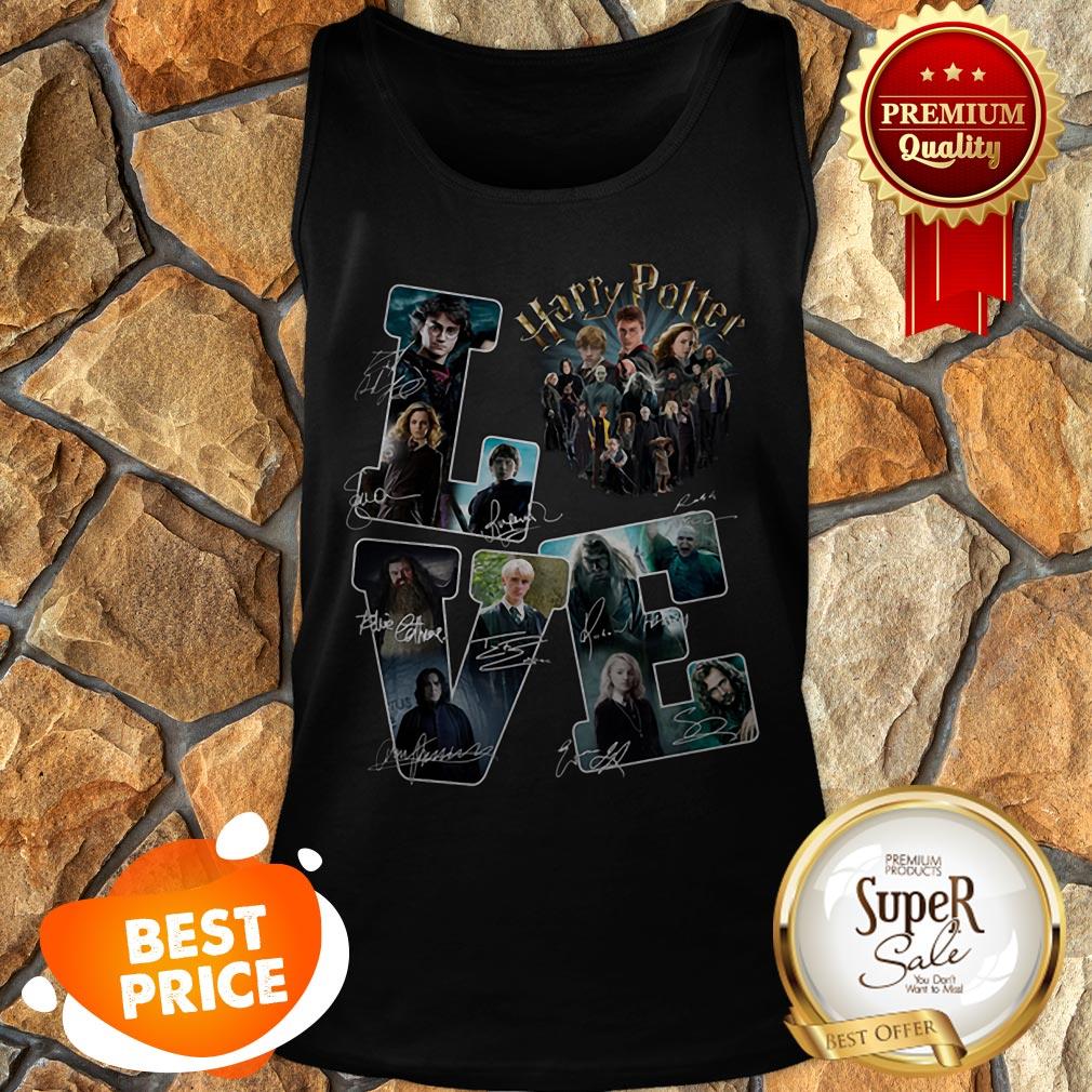 Nice Love Harry Potter All Character Signatures Shirt