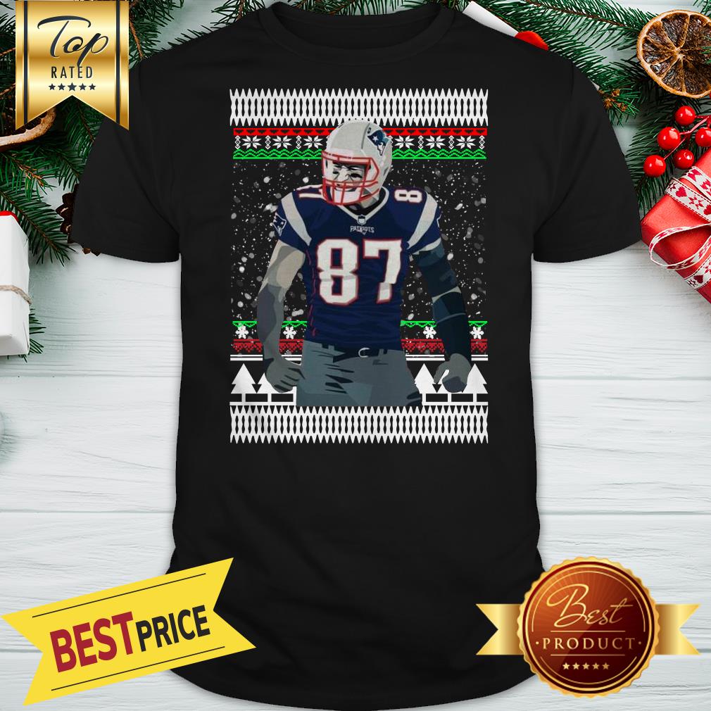 Nice Rob Gronkowski 87 New England Patriots Ugly Christmas Shirt