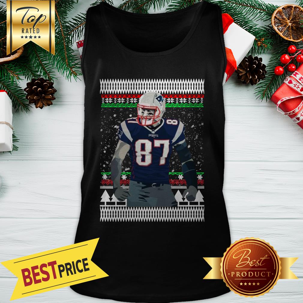 Nice Rob Gronkowski 87 New England Patriots Ugly Christmas Shirt