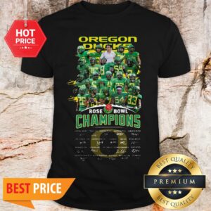 Oregon Ducks Rose Bowl Champions Player Signatures Autographed Shirt