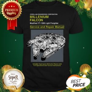 Corellian Engineering Corporation Millenium Falcon Service Shirt