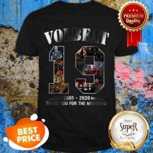 19 Years Of VolBeat 2001 2020 Thank You For The Memories Shirt