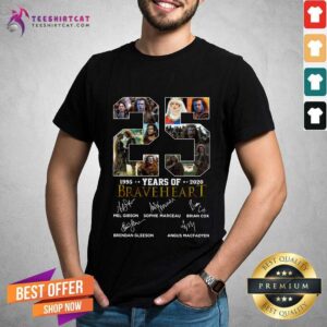 Happy 25 Years Of Braveheart 1995 2020 Signatures Shirt