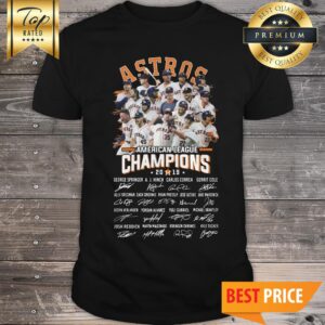 Houston Astros American League Champions 2019 Signature Shirt