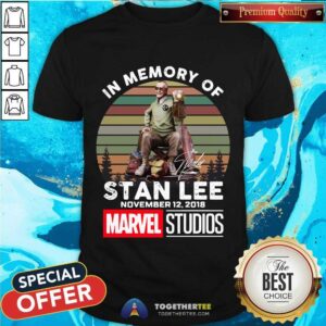 Hot In Memory Of Stan Lee November 12 2018 Marvel Studios Signature Vintage Shirt