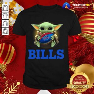 Cute Baby Yoda Hug Buffalo Bills Shirt