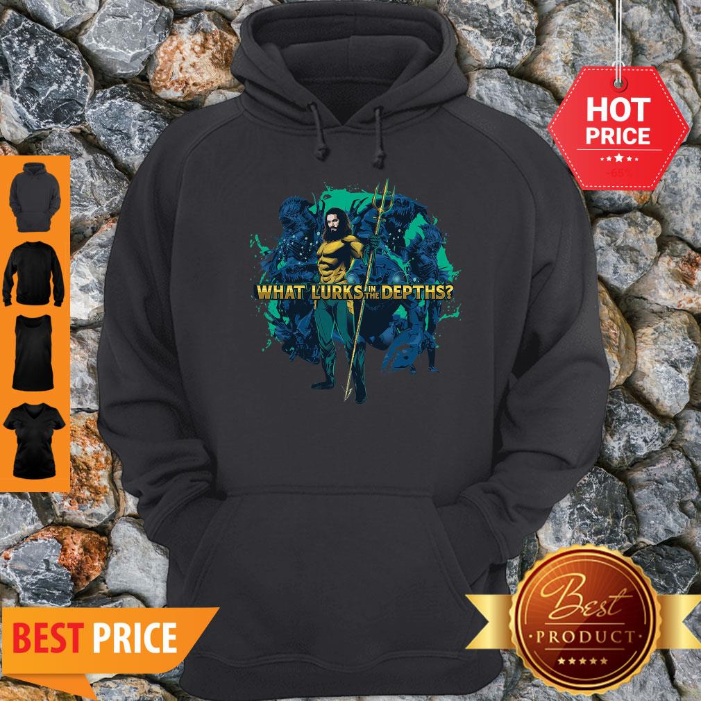 Official Aquaman Movie What Lurks In The Depths Shirt
