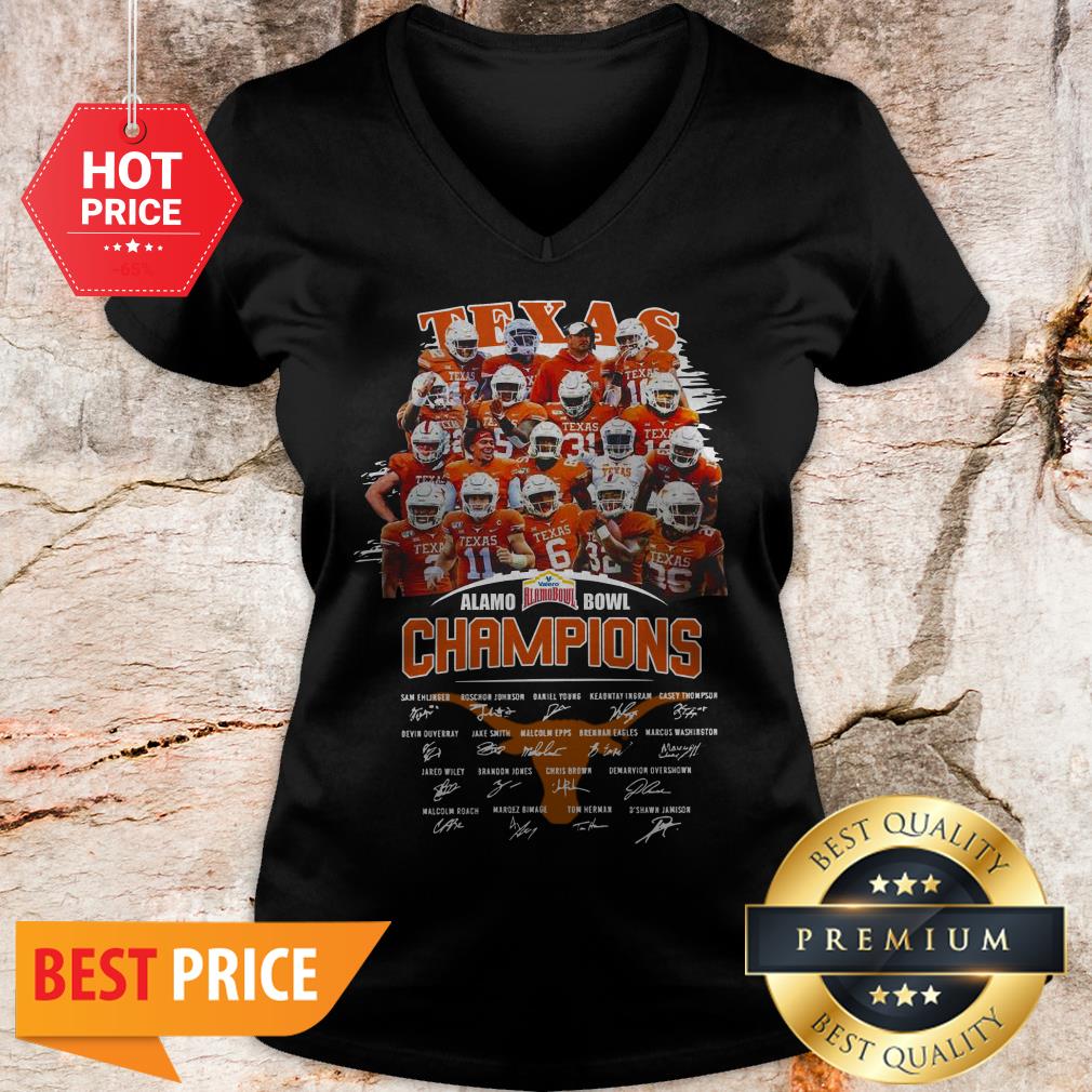 Texas Longhorns Alamo Bowl Champions Signatures Shirt
