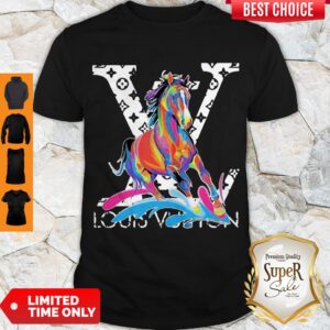 Perfect Louis Vuitton Horse watercolor Shirt