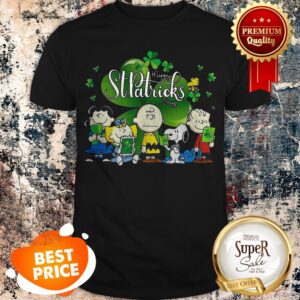 Snoopy Charlie Brown Woodstock Happy St. Patrick’s Day Shanrock Shirt