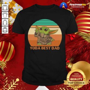 Official Baby Yoda Best Dad Vintage Retro Shirt