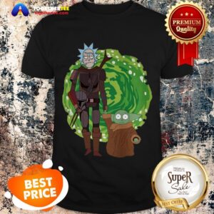 The Mandalorian And Baby Yoda Crossover Rick And Morty The Child Shirt